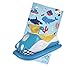 LIFE UTILITY Bouée Enfant Scooter Gonflable et Serviette de Plage Bleu à partir de 3 Ans. Idéal Vacances, Piscine, baignade, mer. Choisissez bouée Scooter ou otarie et Votre Serviette (2 Choix).