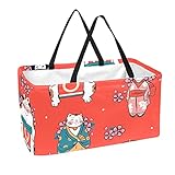 MOMOLOA Cesta De La Compra Reutilizable Estilo Japones Bolsas De Supermercado Plegables Portátiles Para Picnic Cesta De Lavandería Bolsa De Compras