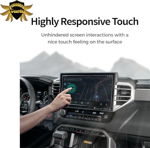 Image of Economista 9H Hardness Car Screen Protector Guard For Infotainment Music system Dashboard ! Scratch & Water Resistant For Premium Protection! Tailored For Toyota Innova Hycross VXO ZX ZXO 10 Inch [ Glossy /Clear ]