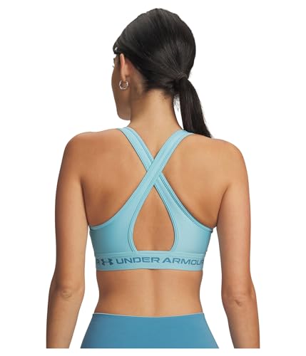 Image of Under Armour Crossback Mid Impact Heather Bra