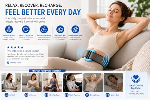Image of Belly Fat Burner Belt | Wearable Vibration Waist Massager for Men & Women