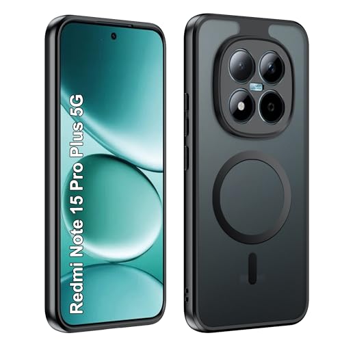 Suttkue for Redmi Note 15 Pro Plus 5G Magnetic Case,high qualit,PC Material，Scratch Resistant,Anti-Skid-Transparent