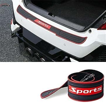 Rear Bumper Protector, Rubber Anti-Scratch Trunk Entry Guard, Car Door Sill Accessories for Hyundai Tucson Elantra Tucson 2015-2020