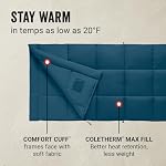 Coleman Kompact 20°F/30°F/40°F Sleeping Bag, Cool-Weather Adult Sleeping Bag with Heat Retention, Stuff Sack, & Snag-Free Zipper, Great for Camping, Sleepovers, Guests & More