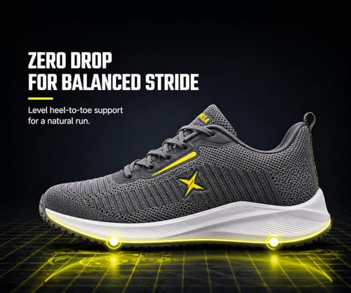 Image of Kraasa Men's Running Shoes | Breathable Mesh Upper | Lightweight Phylon Sole | Cushioned EVA Insole | Comfortable Sports & Casual Sneakers for Gym, Walking & Daily Use