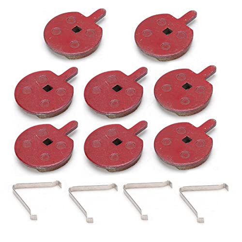Remplacement des Plaquettes de Frein à Disque de vélo, Plaquettes de Frein Semi-métalliques, Ensemble d'accessoires de Cyclisme de Remplacement pour Le freinage de vélo
