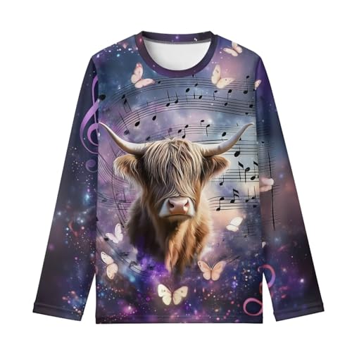 T Shirt for Kids 3-16Y Long Sleeve Shirt Crew Neck T-Shirt Sport Athletic Tops2
