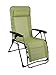Produktbild Westfield Lime Punch Gartenliege mit Fussauflage, Gartenstuhl als Relax Hochlehner, Textilene Campingstuhl gepolstert, Liege stufenlos verstellbar, Stuhl klappbar, max 120kg