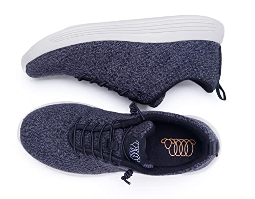 Image of Woolloomooloo Shoe Belmont Unisex Merino Wool Footwear - Slip-On or Lace-Up Sneaker for Comfort, Support, Lightweight, Soft, Moisture Wicking, and Breathability
