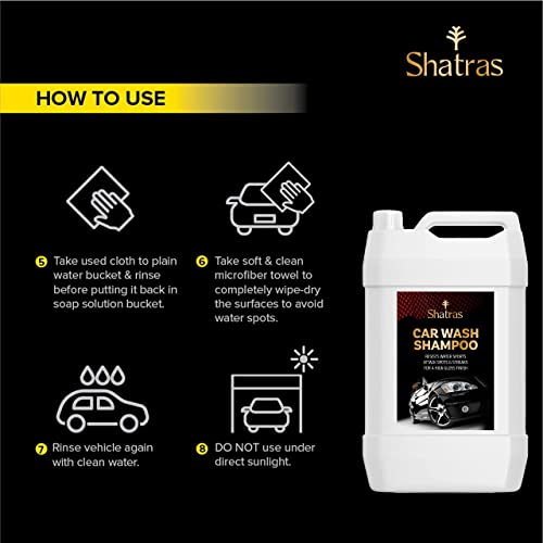 Image of Shatras 3X Extra Ultimate shine Car Wash Shampoo - Thick Suds Shine Enhancing Car Foam Shampoo - Bubblewash Snow Car Foam Shampoo