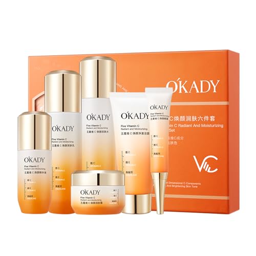 O'KADY Skincare Sets & Vitamin C ,Face Care Set for Women,Day & N...
