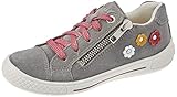 Superfit Mädchen Tensy Sneaker, Hellgrau 2500, 34 EU