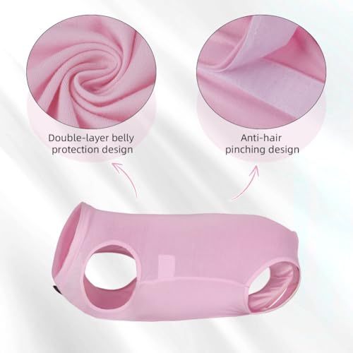 Adiwo Pet Recovery Suit, Hunde Nach Op Kastration Wundschutzanzug für Klein- und Mittelgroße Hunde, Body Suit nach der Operation, Kurz-L (4–7 kg)
