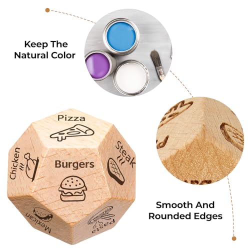 Valentines Day Gifts for Him Her, Stocking Stuffers for Men Women Adults, Anniversary Birthday Gifts for Men Women, Date Night Food Dice - Image 7