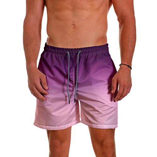 Kit Short Casal Praia Verão Degradê Fúcsia (P(mas)-M(fem))