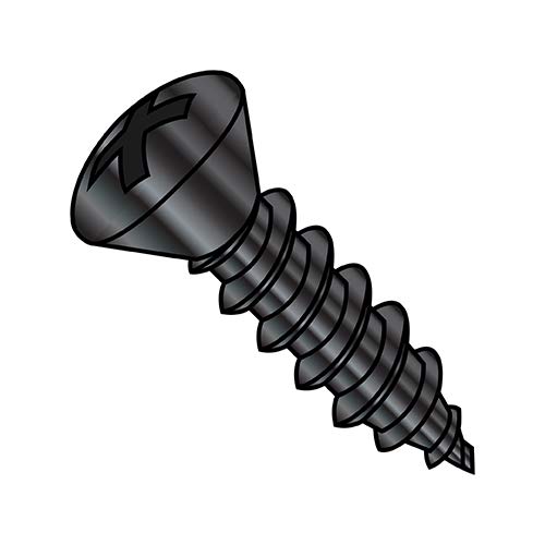 Tornillo autorroscante Phillips ovalado 10-16X3/4 negro 6000 uds