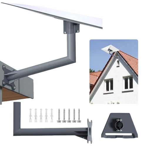 Starlink Halterung Gen 3 Wandhalterung mit Rohradapter für Starlink Gen 3/ V3 Rohr Adapter,360° verstellbare Aluminium Starlink Halterung,Starlink Standard Gen 3 Ideal für Dach, Wand Boot Wohnmobil