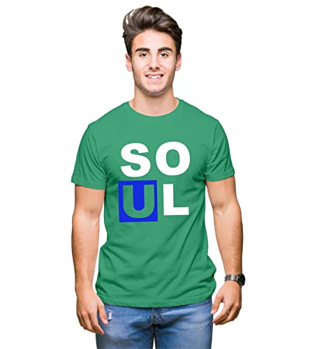 Image of Hangout Hub HH7 Men's & Women's Round Neck Cotton T-Shirt-Soul Mate-Pack of 2-Couple T-Shirts
