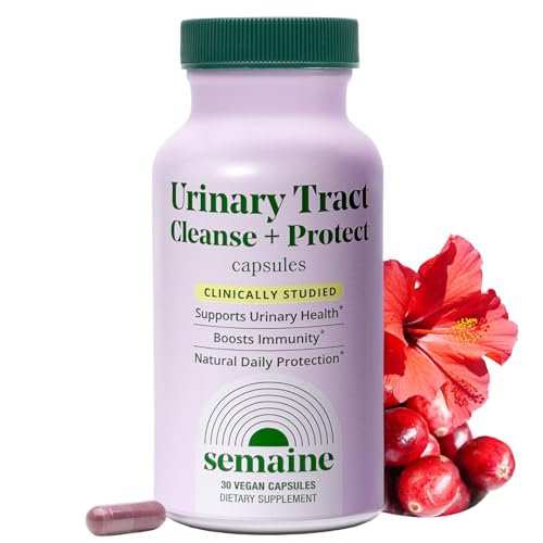 Semaine Urinary Tract Cleanse & Protect – 30 ct, Bladder Support Supplement for Women, Flushes...