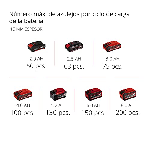 Miniatura 12 de Einhell Cortador De Azulejos Con Batería Te-Tc 18 115 Li-Solo Power X-Change Iones De Li, 18v, Máx. 3800 Rpm, Incl. Disco De Corte De 115 Mm, Envío Sin Batería Ni Cargador