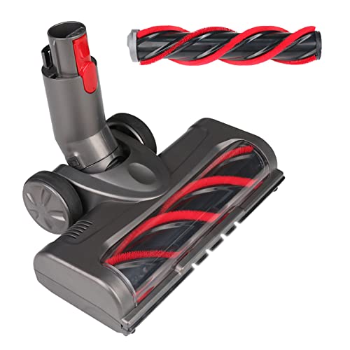 suzao Brosse pour Dyson V7 V8 V10 V11 V15 Tete, Pieces Détachées pour Dyson avec 2 Turbo-brosse, LED, Brosse Rotative pour Moquette, Parquets, pour Accessoire Dyson Cover