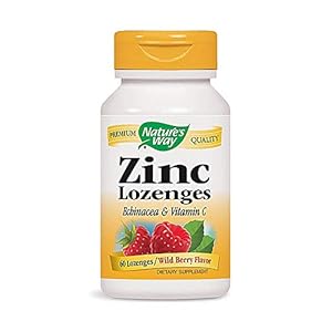 NATURE’S WAY Zinc Lozenges With Echinacea and Vitamin C, 1.35 Pounds