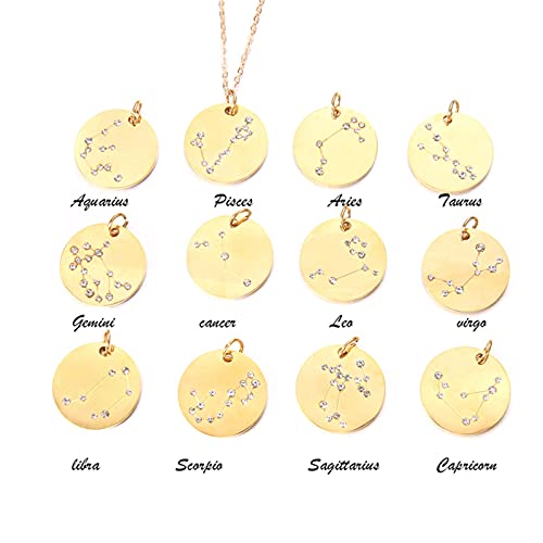 Collar Zodiaco Mujer 12 Constelaciones Cristal Horóscopo