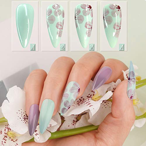 YaoShun Temperature Color Changing Gel - Gel Polish 6pcs Soak Off Nail Gel Kit Mixed Colors 10ml #001 - Thumbnail 6