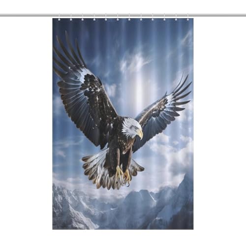 Rideau de douche polyester imperméable Aigle 122x183cm pour baignoire hôtel - 7