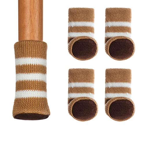 GVOZI 4 pièces Mignon Universel Tricot Chaise Pied Couverture Jambe Chaussette étui de Protection antidérapant Plancher Meubles Protecteur décor à la Maison Cover