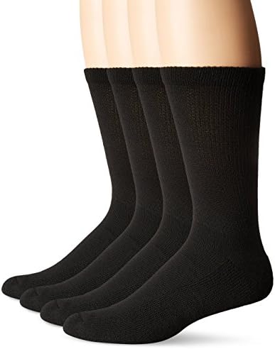 Dr. Scholl's Men's Diabetes & Circulator Casual Sock, Black, 7 12 US