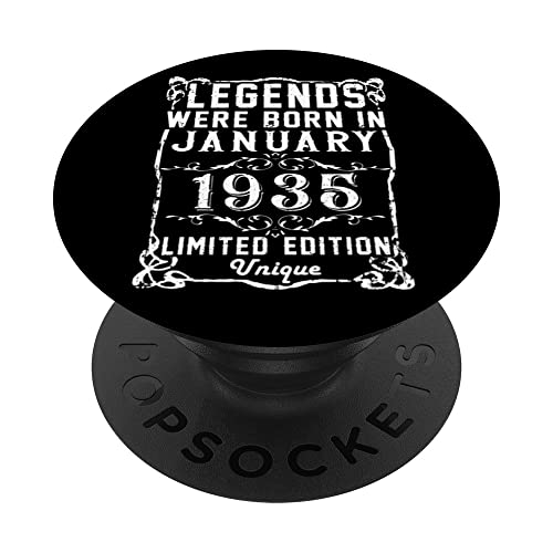 Cumpleaños Enero 1935 Edición Limitada Regalo January 1935 PopSockets PopGrip Intercambiable