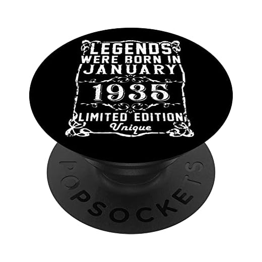 Cumpleaños Enero 1935 Edición Limitada Regalo January 1935 PopSockets PopGrip Intercambiable