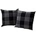 Produktbild U.Expectating Super weiche Karierte Kissenbezug Auto Sofa Kissenbezug Dekoration Kissenbezug 65 x 65 cm (E - (2er Set-45 x 45cm))