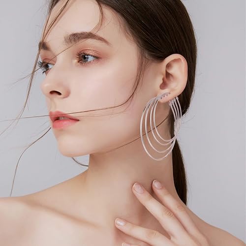 12 Pairs Gold Hoop Earrings for Women Multipack 14K Gold Plated Lightweight Hypoallergenic Large Gold Earrings Women’s Huggies Earrings4