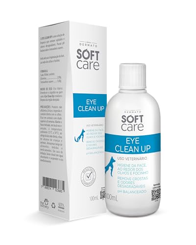 Eye Clean Up Soft Care Dermato 100mL - Solução de limpeza para face e focinho de cães e gatos