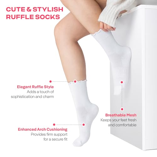 Image of CoolMate Pilates Socks with Grips for Women, Non Slip Yoga Socks