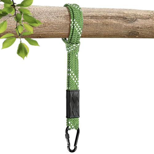 WWFFEN 25 Tree Swing Hanging Straps 800 LB Capacity Double Stranded Nylon Swing Ropes with Safer Spring Buckle for Hammock Swing Outdoor Camping and Aerial Yoga