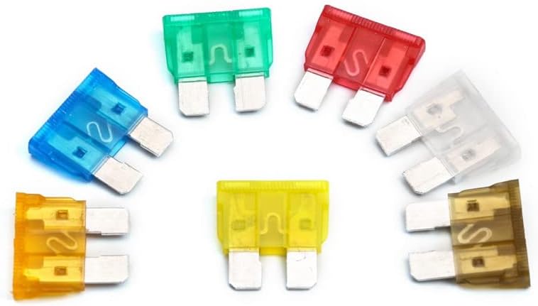 fuses 120PCS Medium Size Car Vehicle Circuit Blade Fuse for Automotive Boat Fuses Assortment Kit with Fuse Holder fuses
