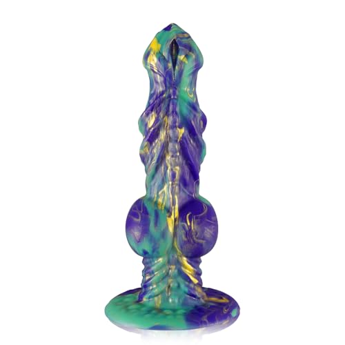 22.5cm Gode Monstre Réaliste Sex Toys Dog Knot,Godemichés Pénis Silicone Fantasy Animal Stimulateur de Point G Ventouse,Gros épais Godemichets Plug Anus Prostate Massager pour Femme Homme Masturbation