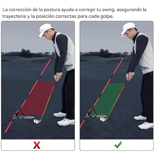 Bâtons d'entraînement de golf à angle variable pour corriger le slice à la maison - 5