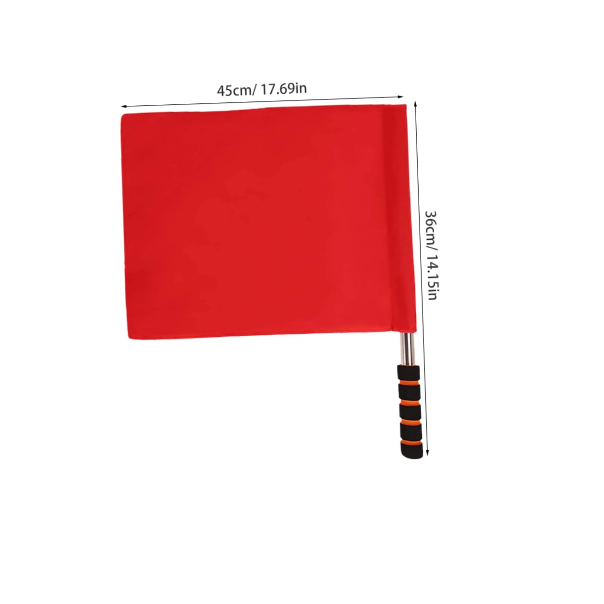 BESPORTBLE Flag for Competition 2pcs Handheld Referee Flags Waving for Racing Sponge Handle Signal for Referees