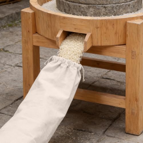 Bolsa de tela para molino de cereal de gran capacidad ifundom para molinillo de arroz casero 6