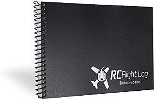 RC Flight Log Deluxe Edition Logbook for Remote Control Airplane Helicopter Quadcopter Drone