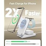 PaktVault 2025 Traveling Fast Wireless Charging Station for Apple Devices, Magnetic 3 in 1 MagSafe Charger Stand for iPhone 17 16 15 14 13 12 Pro Max Plus Air, Apple Watch&Air pods Pro - Image 3