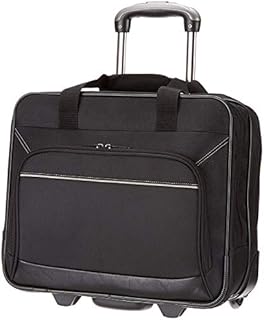 Amazon Basics Laptop bag with quick-rolling wheels and easy-access front pocket - fits Laptops up to 16 inch (40 cm)