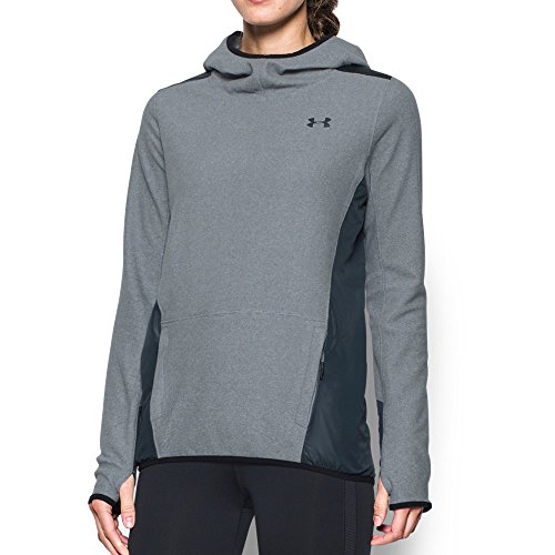 Under Armour Women's ColdGear Infrared Popover Hoodie, Steel/Stealth Gray, X-Large