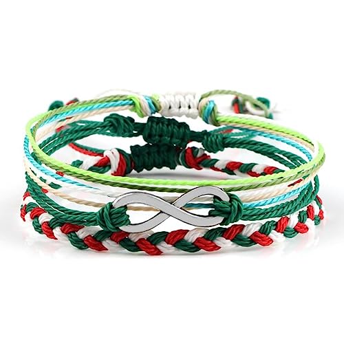 Bracelets vagues en fil de cire imperméable haute résistance