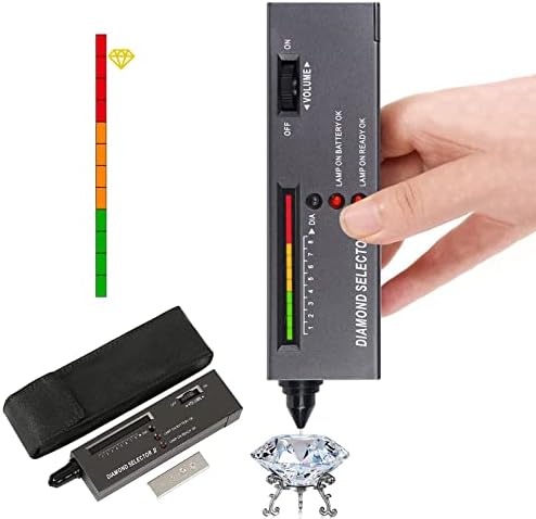 xinler Xinler Accuracy Jewelry-Diamond Tester Pen Professional Jewelry Diamond Tester Tool Black XL-1516SFEU XL-1516SFEU