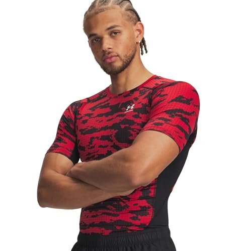 Haut Under Armour UA HG Printed SS pour le crossfit en salle